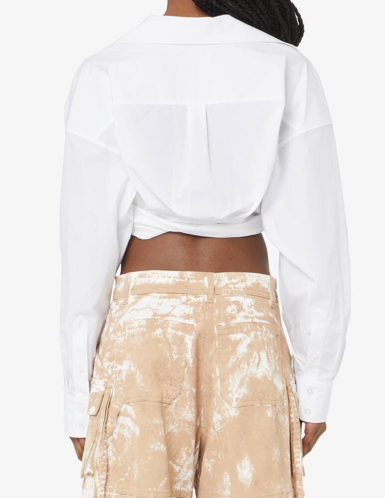 rinascente Alexander Wang Cotton cropped shirt