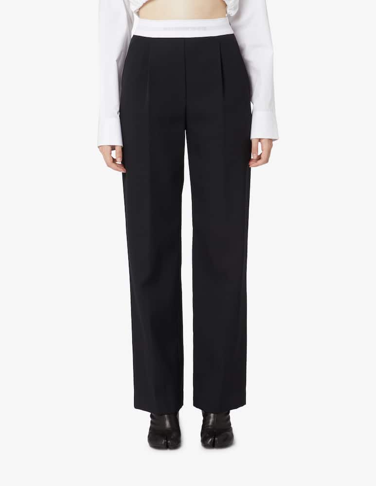 Alexander Wang Pantaloni a vita alta con logo - immagine 1 Alexander Wang Pantaloni a vita alta con logo - immagine 1