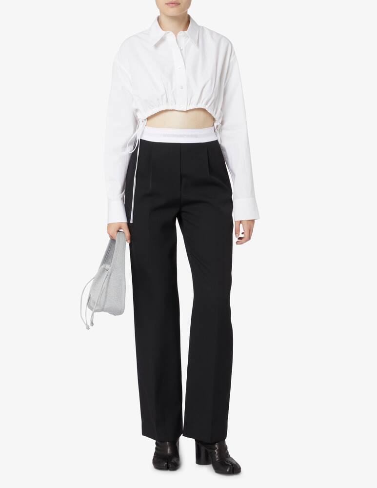 rinascente Alexander Wang Pantaloni a vita alta con logo