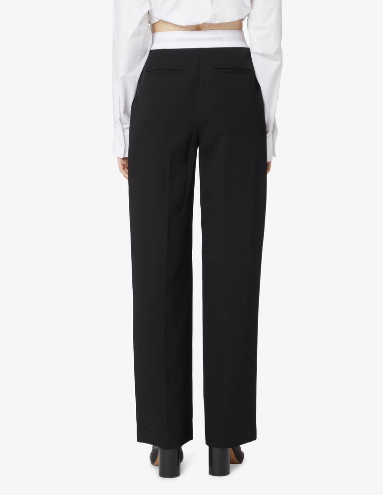 rinascente Alexander Wang Pantaloni a vita alta con logo