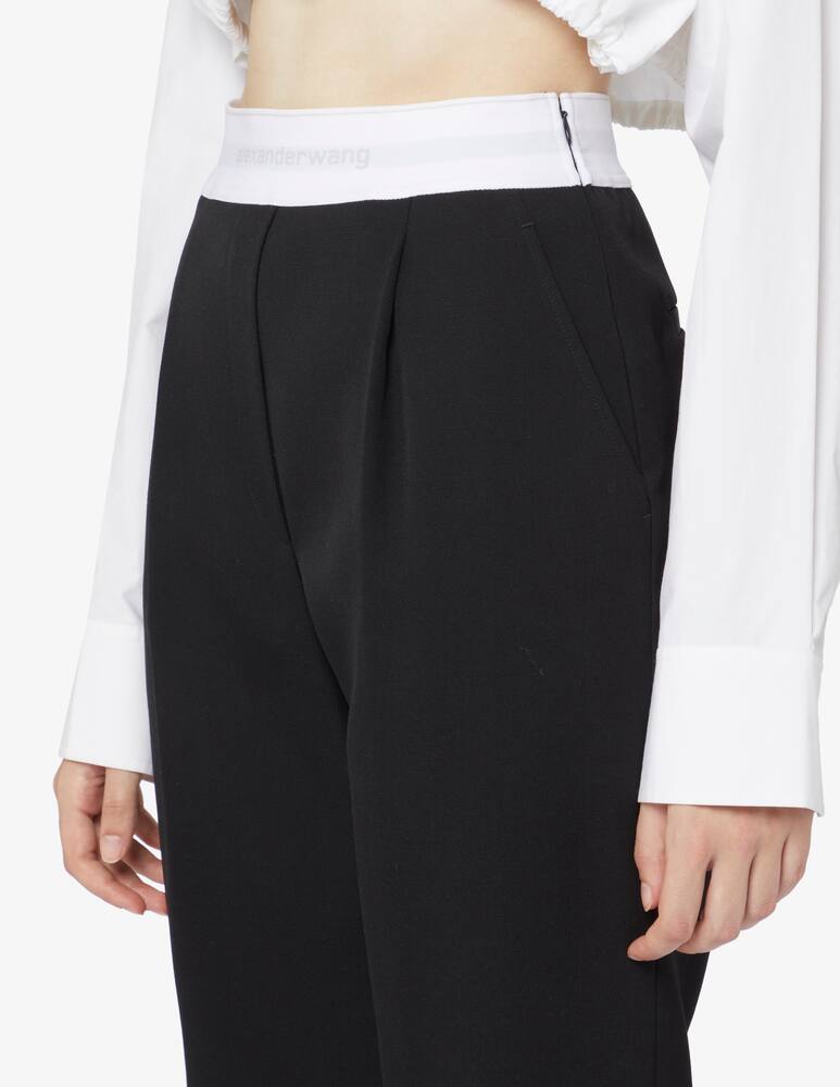 rinascente Alexander Wang Pantaloni a vita alta con logo