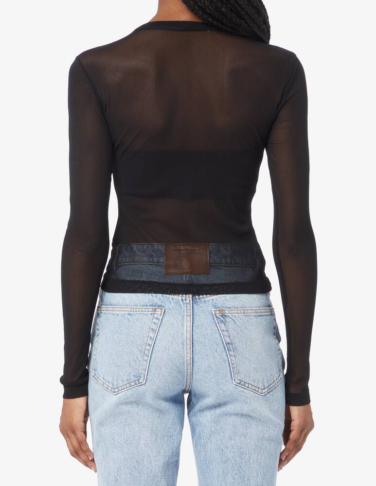 rinascente Alexander Wang Long-sleeved mesh tee