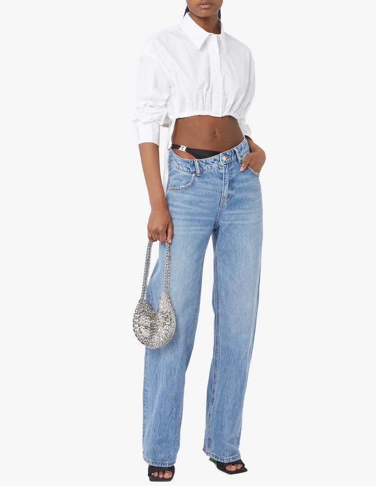 rinascente Alexander Wang Straight jeans with bikini