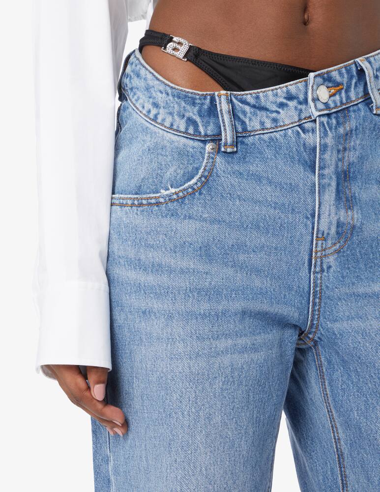 rinascente Alexander Wang Straight jeans with bikini