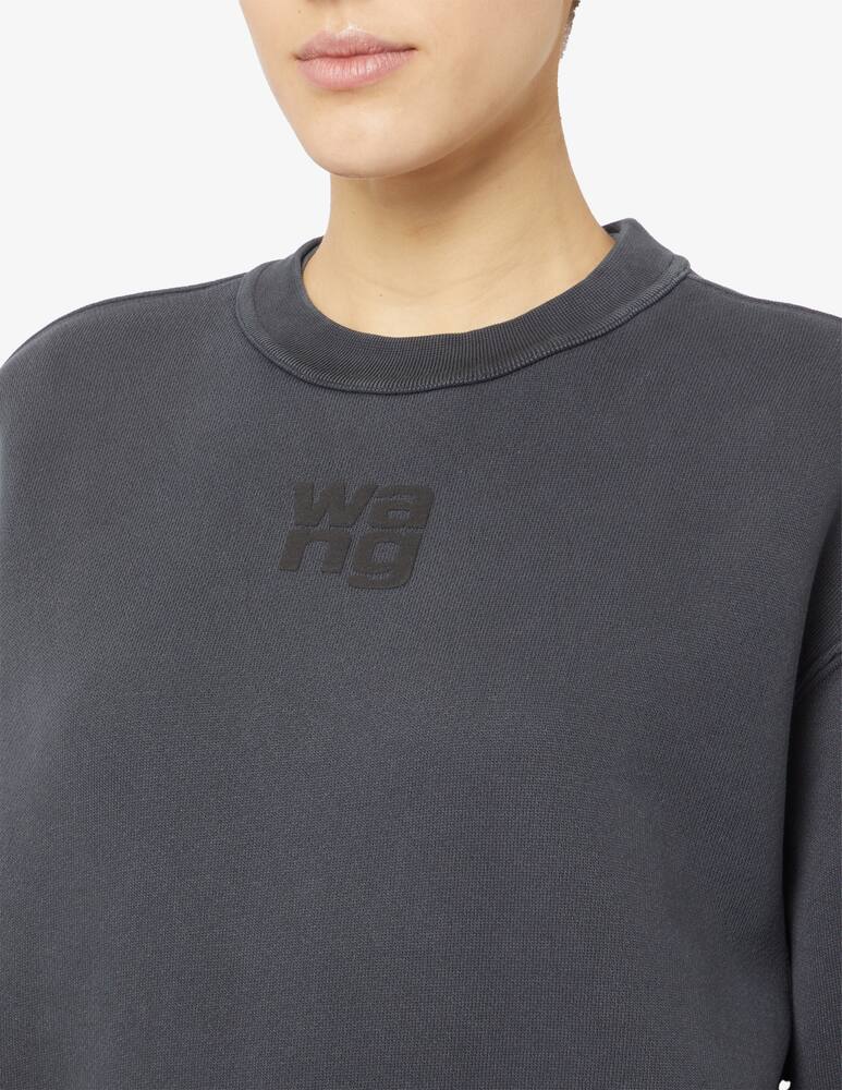 rinascente Alexander Wang Essential crew sweatshirt with puff logo