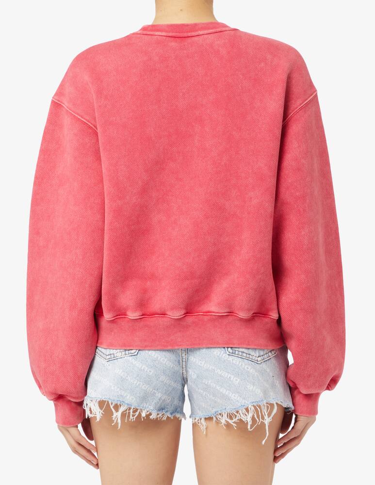 rinascente Alexander Wang Essential crew sweatshirt with puff logo