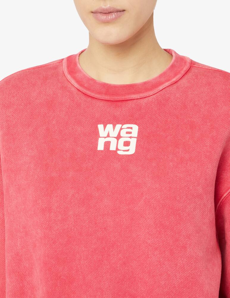 rinascente Alexander Wang Essential crew sweatshirt with puff logo
