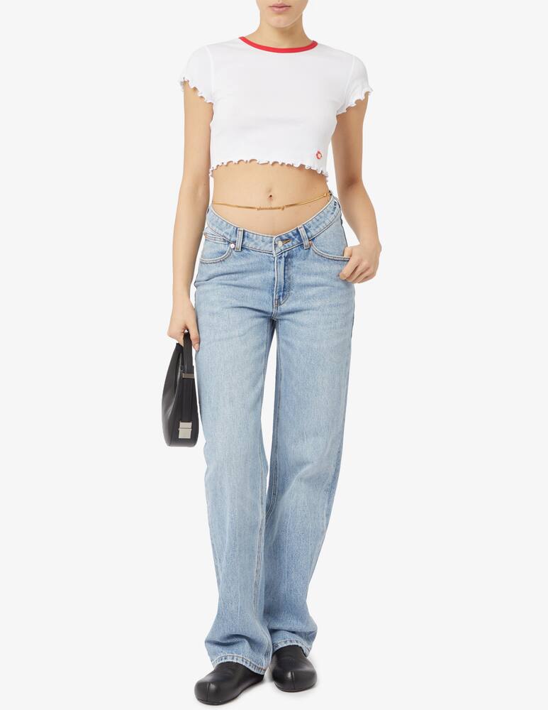 Alexander Wang Jeans con catena dorata - immagine 2 Alexander Wang Jeans con catena dorata - immagine 2