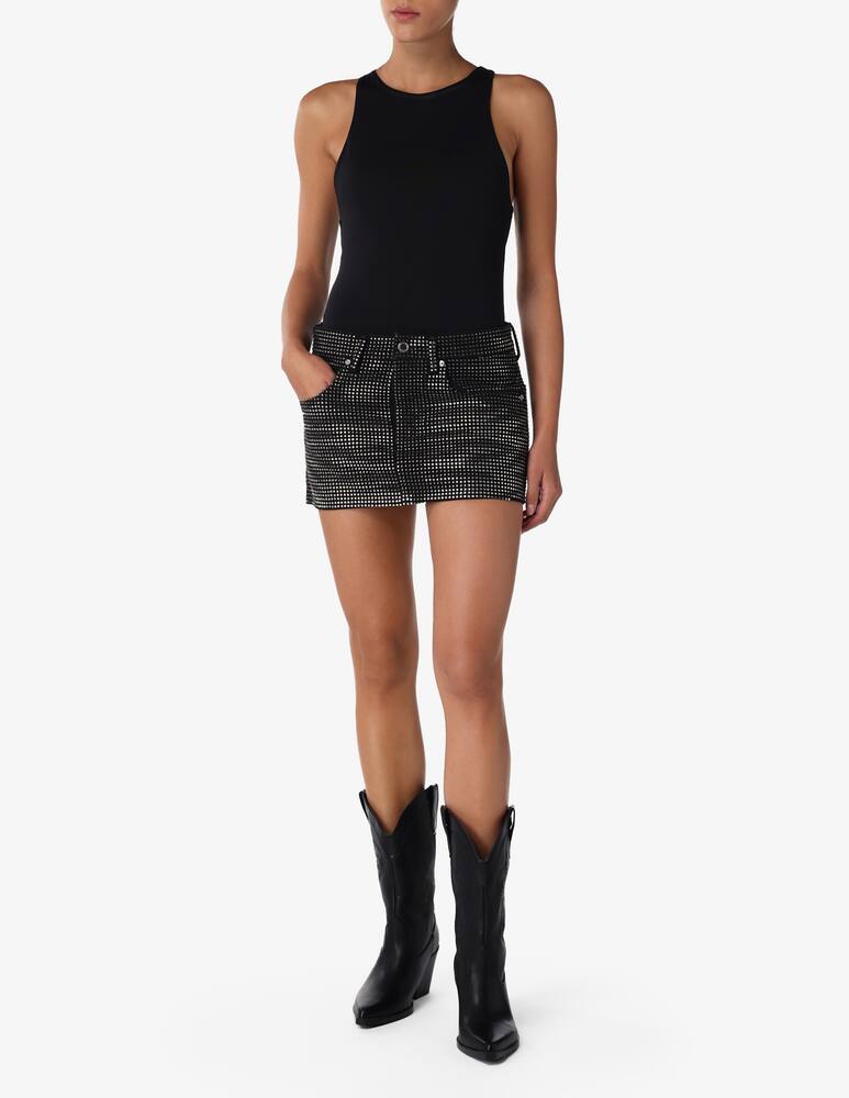 Alexander Wang Minigonna con cristalli - immagine 2 Alexander Wang Minigonna con cristalli - immagine 2