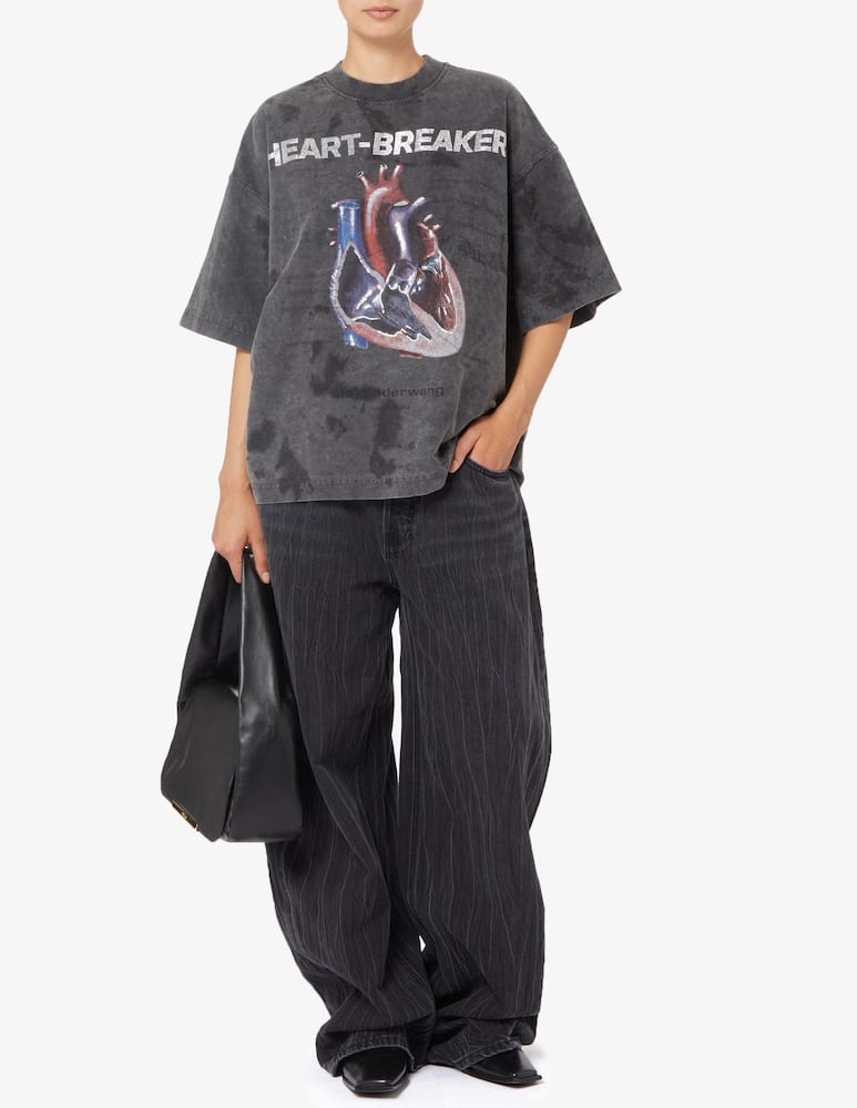 Alexander Wang Oversized t-shirt with heartbreaker print - picture 2 Alexander Wang Oversized t-shirt with heartbreaker print - picture 2