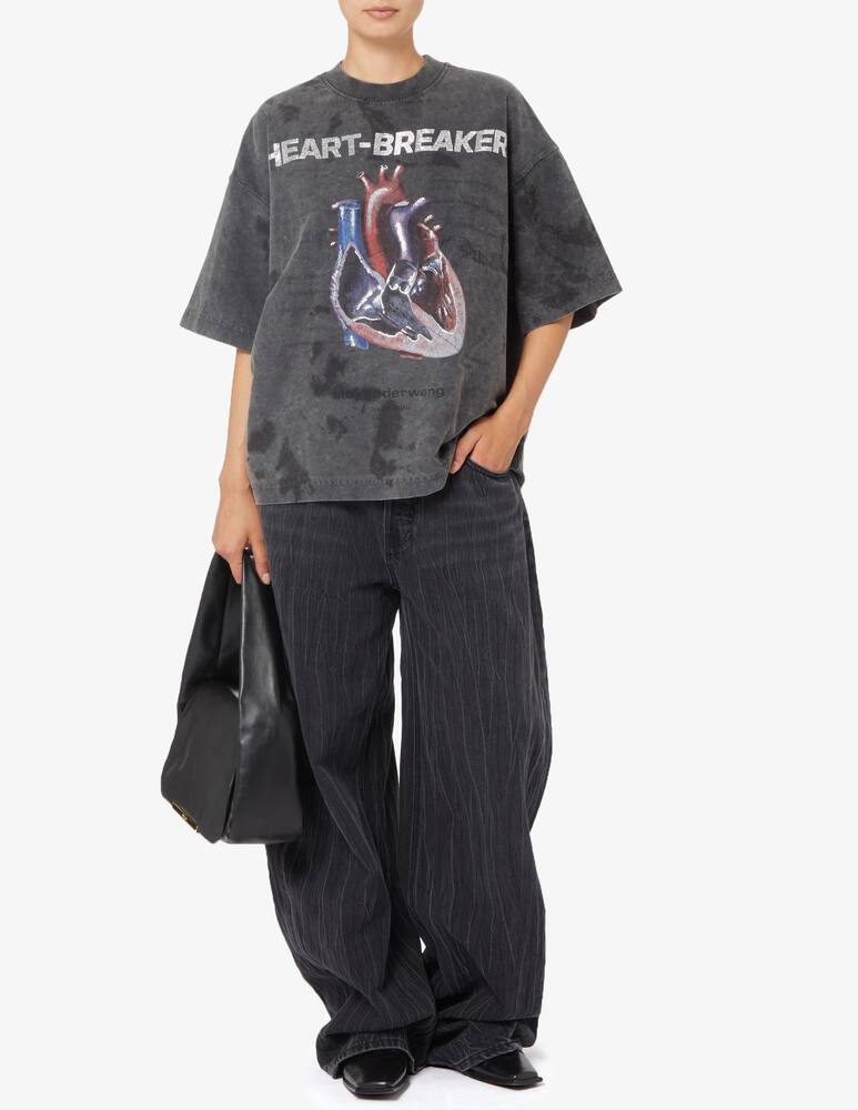 rinascente Alexander Wang T-shirt oversize stampa Heartbreaker