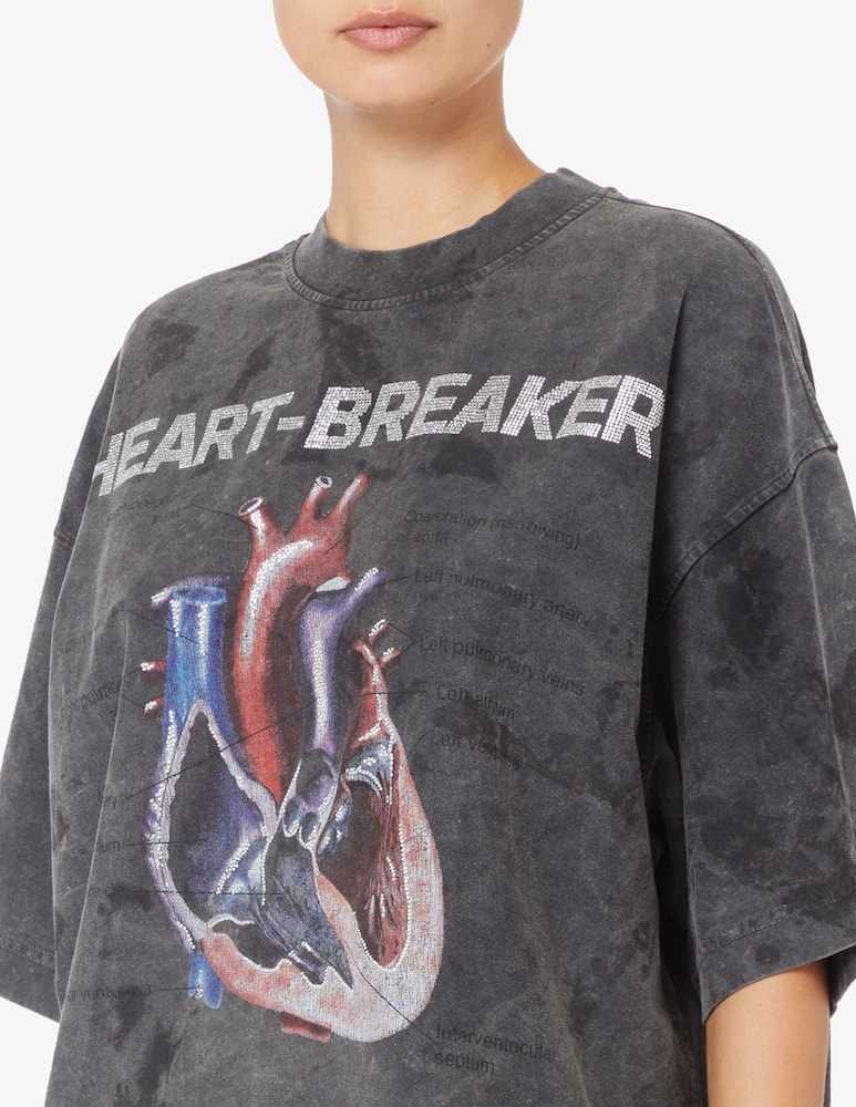 Alexander Wang Oversized t-shirt with heartbreaker print - picture 4 Alexander Wang Oversized t-shirt with heartbreaker print - picture 4