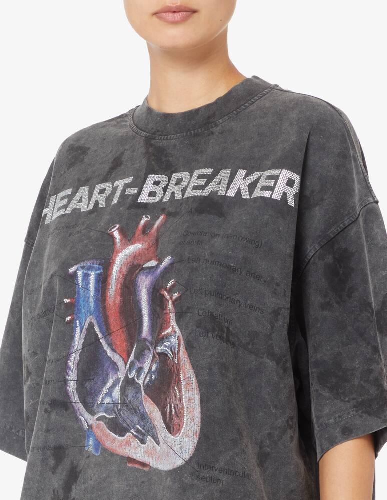 rinascente Alexander Wang T-shirt oversize stampa Heartbreaker