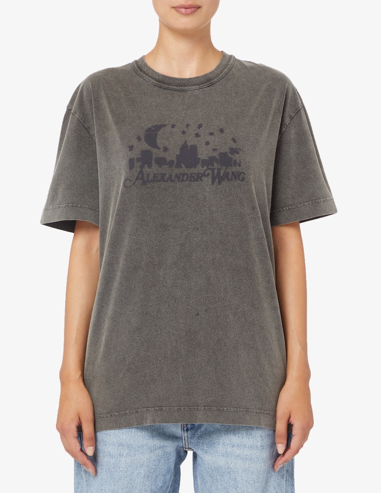Alexander Wang T-shirt logo invecchiato Skyline - immagine 1 Alexander Wang T-shirt logo invecchiato Skyline - immagine 1
