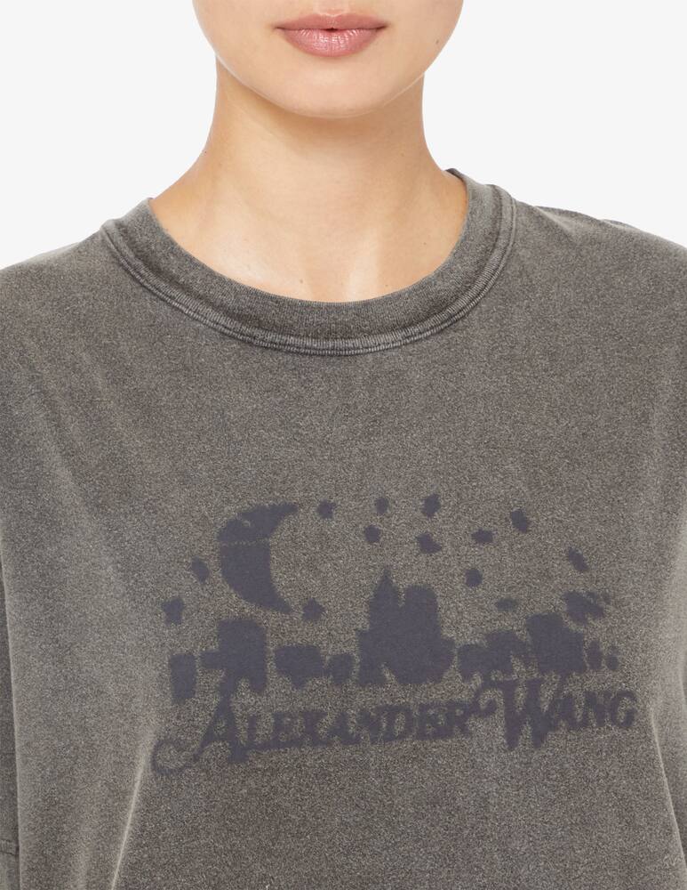 rinascente Alexander Wang T-shirt logo invecchiato Skyline