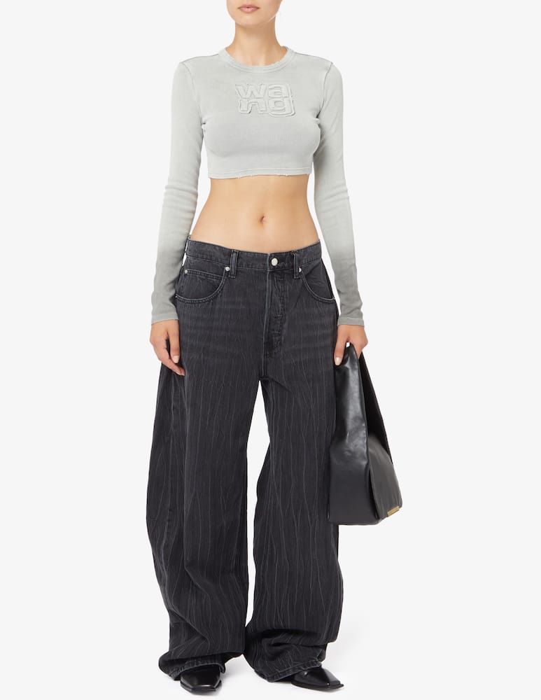 rinascente Alexander Wang Jeans oversize a vita bassa slavato