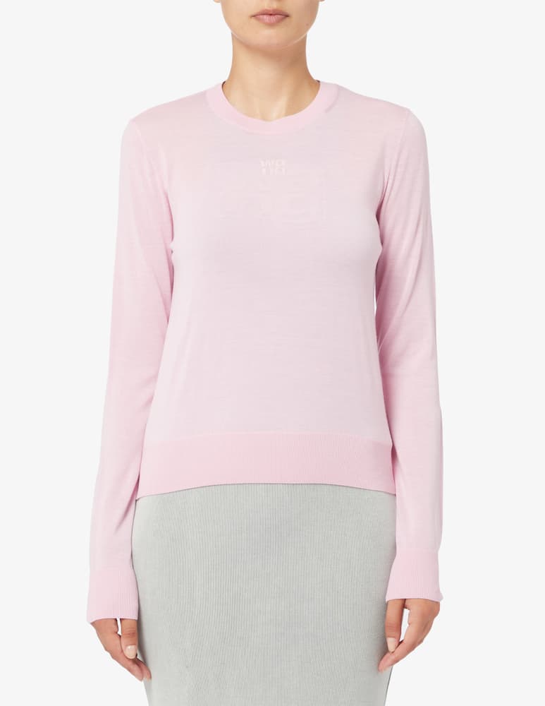 Alexander Wang Crew neck pullover with embossed logo - picture 1 Alexander Wang Crew neck pullover with embossed logo - picture 1