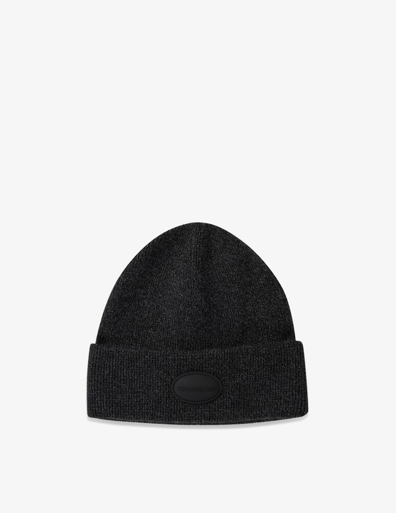 rinascente Alexander Wang Ribbed beanie logo