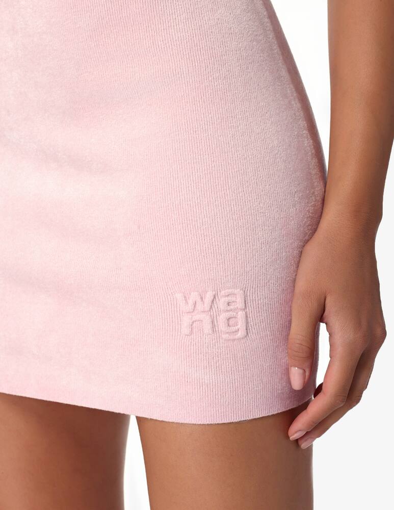 rinascente Alexander Wang Minigonna con logo in rilievo