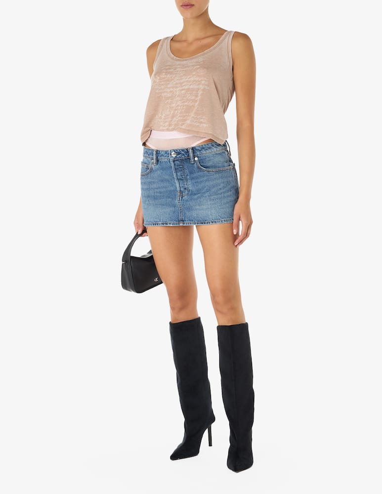 rinascente Alexander Wang Minigonna hotfix mesh undie prestyle