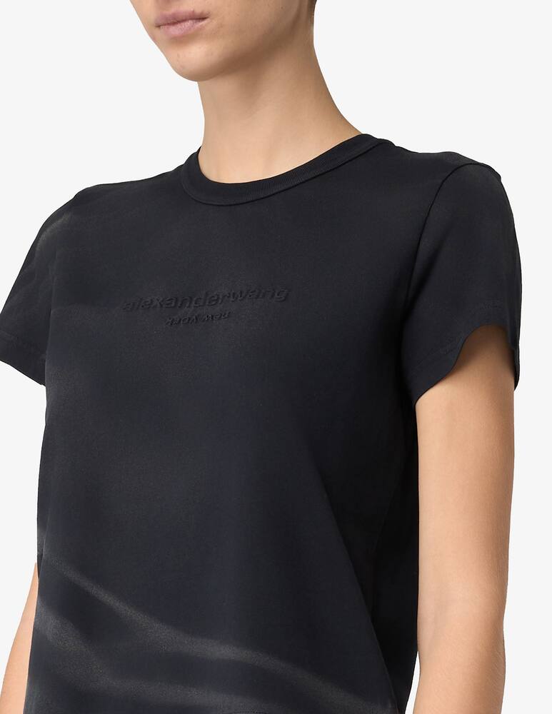 rinascente Alexander Wang T-shirt in jersey stropicciata