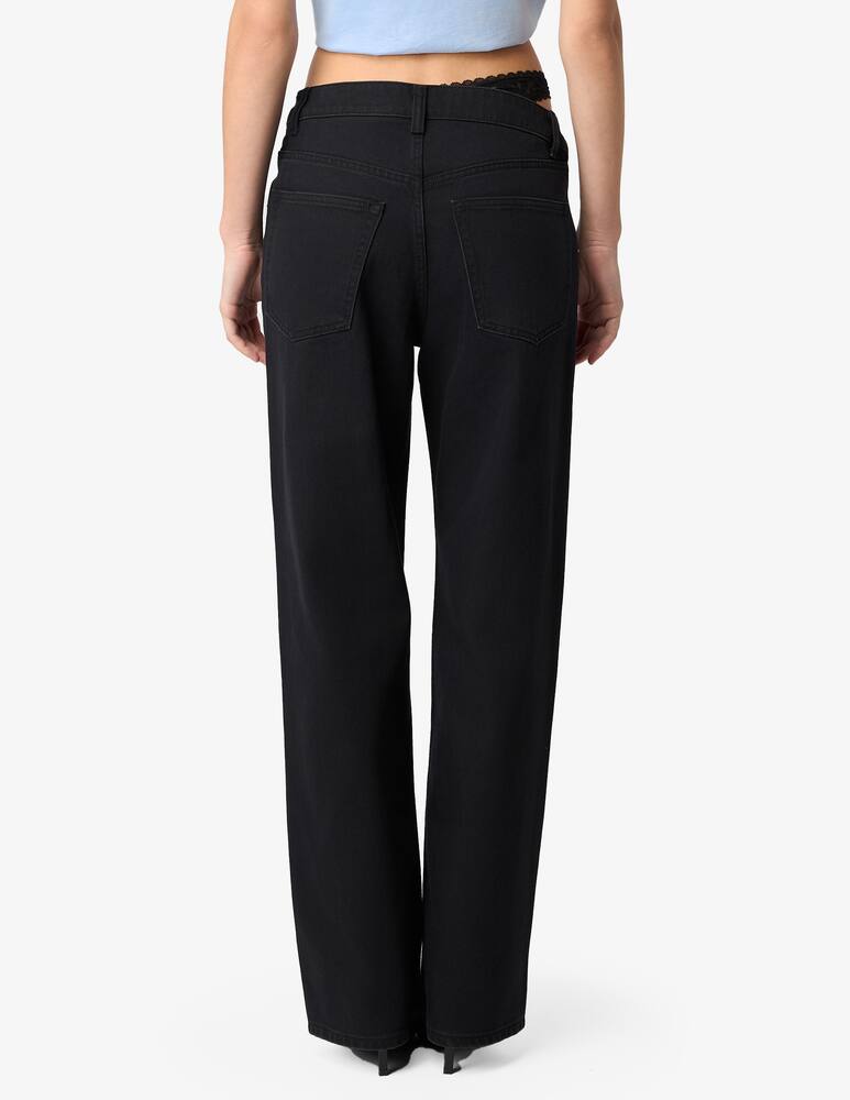 rinascente Alexander Wang Dip side jean lace trousers