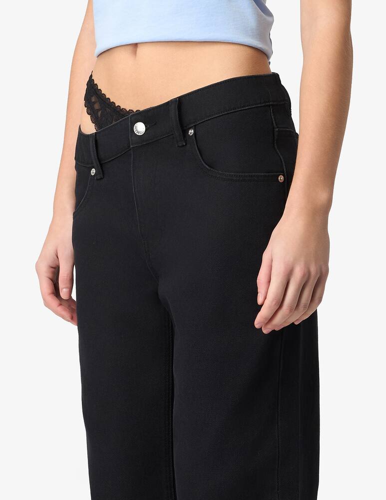rinascente Alexander Wang Dip side jean lace trousers