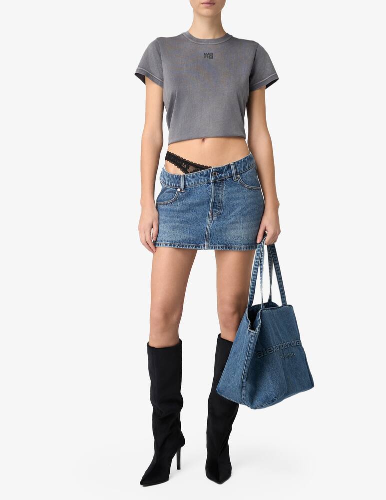 rinascente Alexander Wang Dip Side waist denim skirt