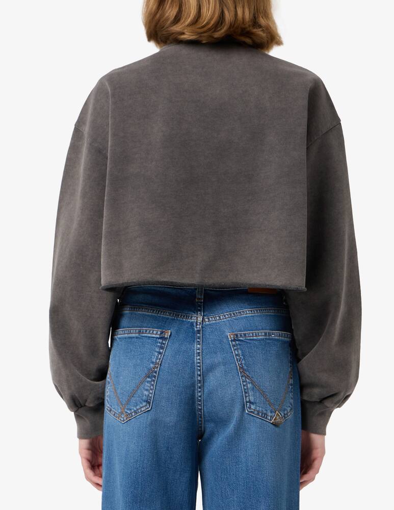 rinascente Alexander Wang Felpa cropped girocollo