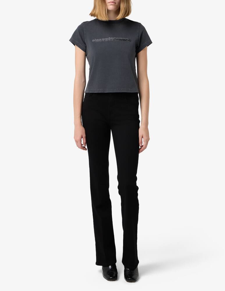 rinascente Alexander Wang Shrunken logo t-shirt