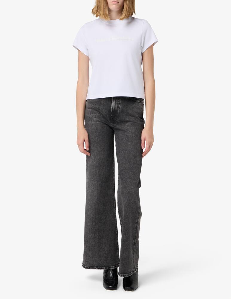 rinascente Alexander Wang Shrunken logo t-shirt