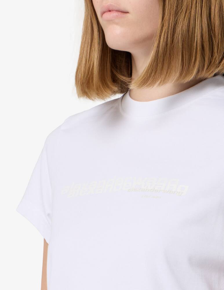 rinascente Alexander Wang Shrunken logo t-shirt
