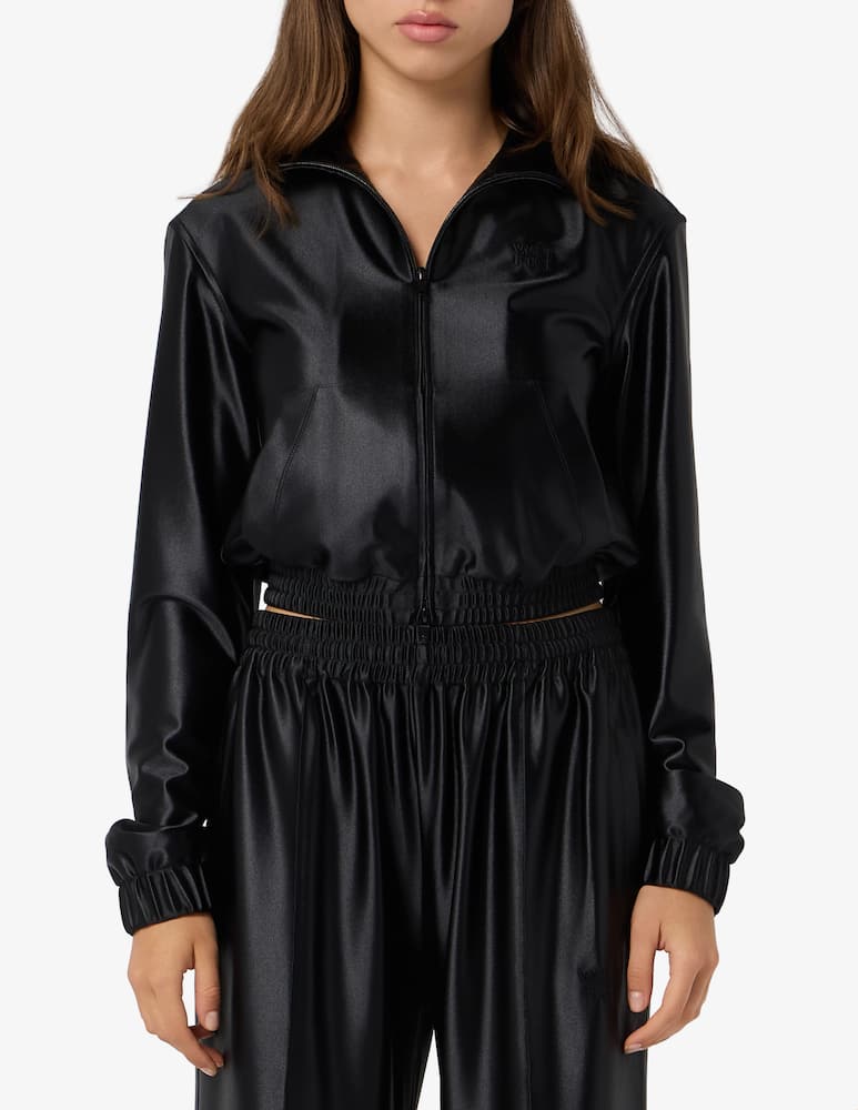 rinascente Alexander Wang Giacca zip corta Shrunken