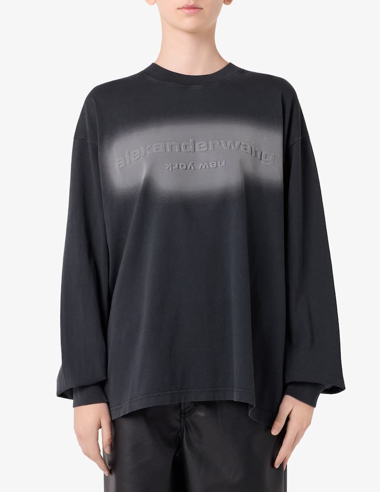 rinascente Alexander Wang Maglietta a manica lunga con logo