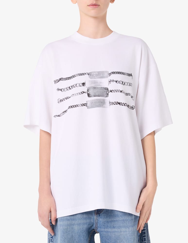 rinascente Alexander Wang Chain graphic t-shirt