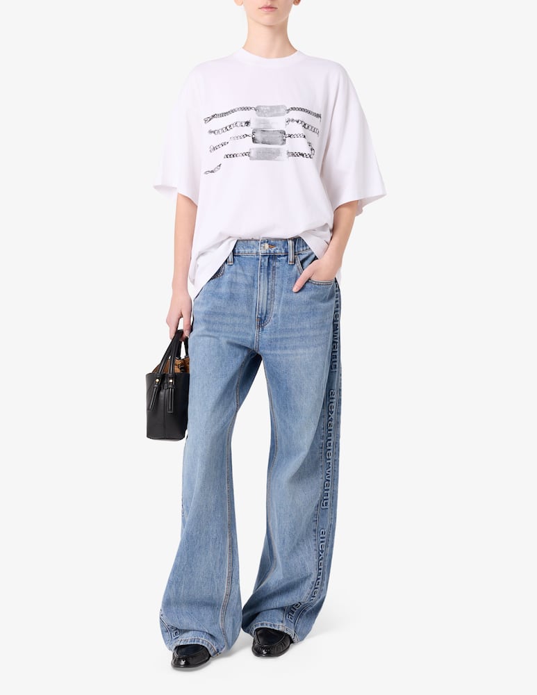 rinascente Alexander Wang Chain graphic t-shirt