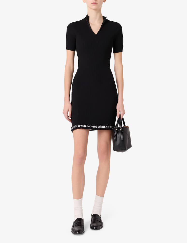 rinascente Alexander Wang Ribbed dress with logo