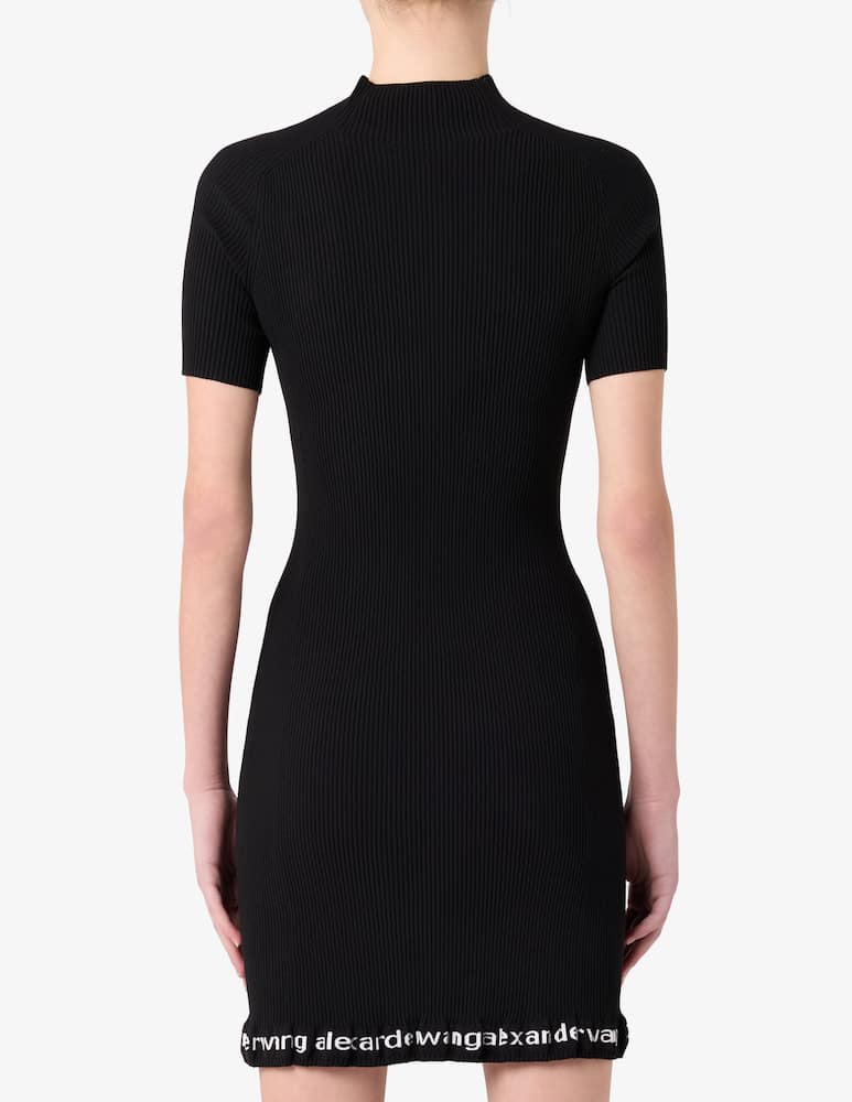 rinascente Alexander Wang Ribbed dress with logo