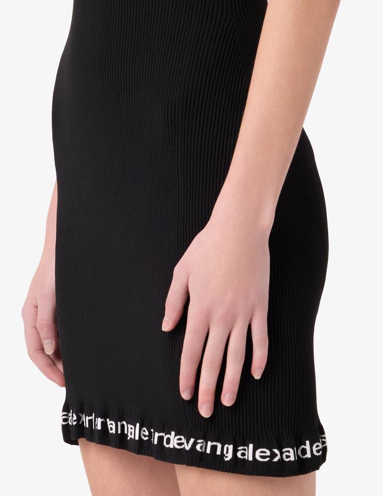 rinascente Alexander Wang Ribbed dress with logo