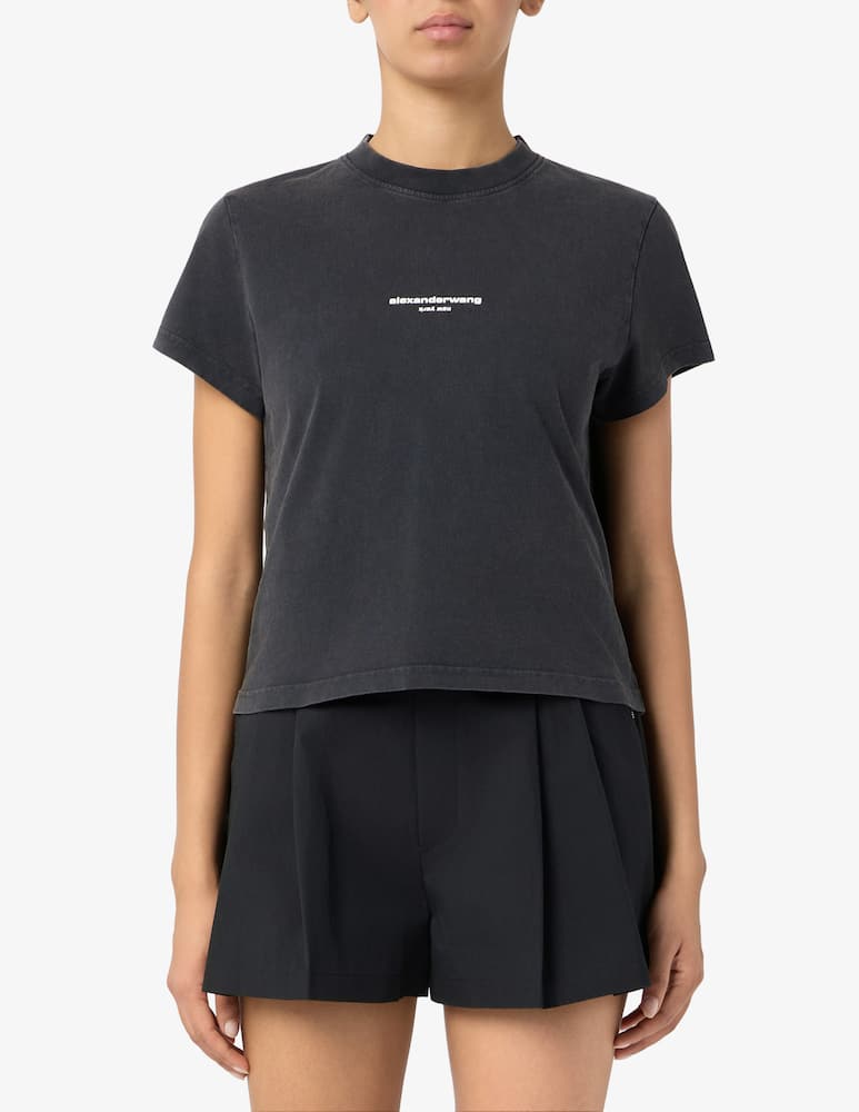 Alexander Wang Shrunken t-shirt with logo print - picture 1 Alexander Wang Shrunken t-shirt with logo print - picture 1
