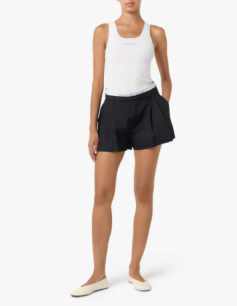 Alexander Wang Ribbed racer tank top with logo - picture 2 Alexander Wang Ribbed racer tank top with logo - picture 2