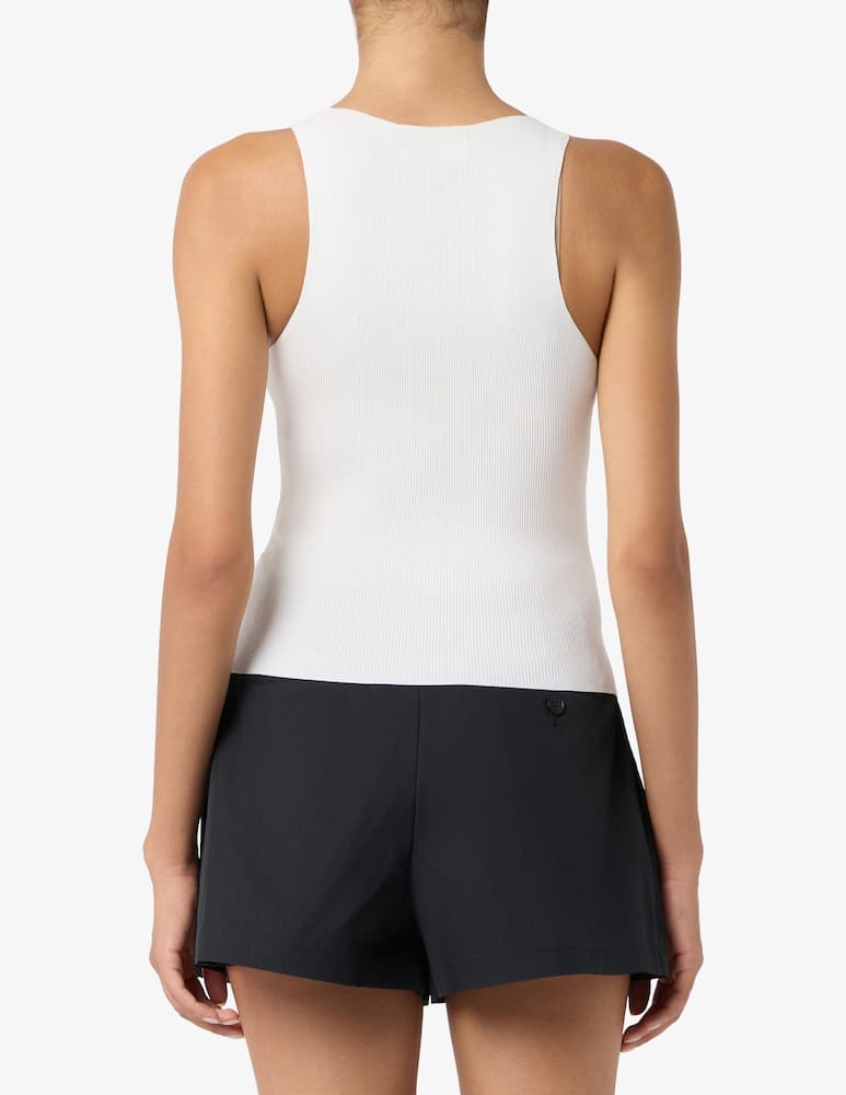 Alexander Wang Ribbed racer tank top with logo - picture 3 Alexander Wang Ribbed racer tank top with logo - picture 3