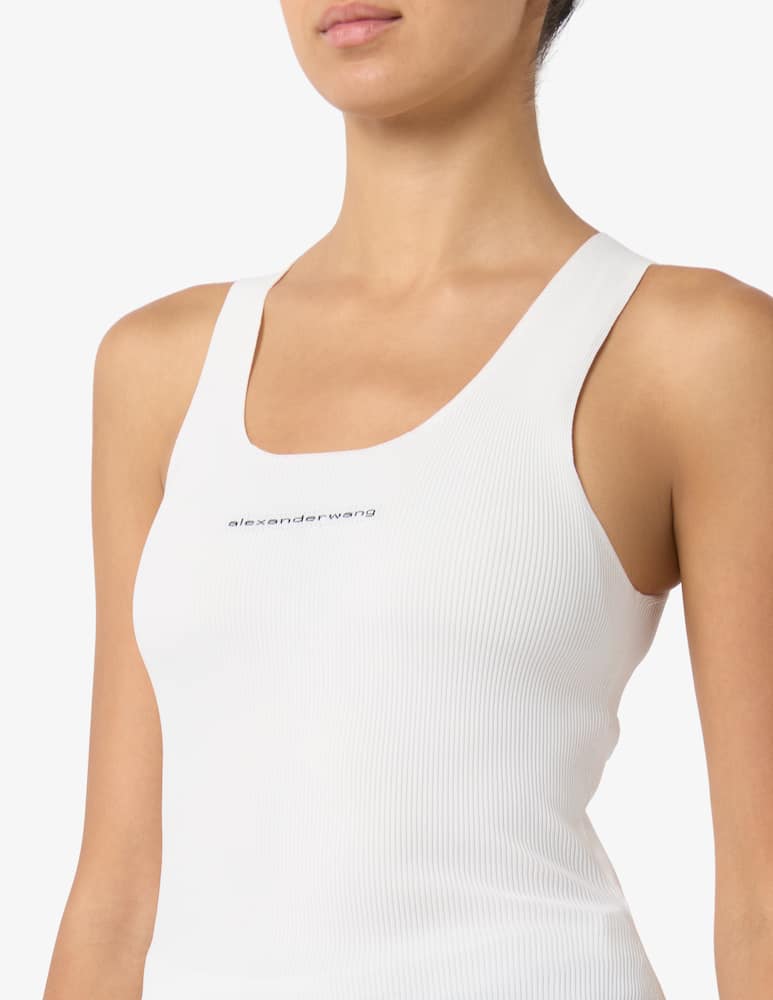 Alexander Wang Ribbed racer tank top with logo - picture 4 Alexander Wang Ribbed racer tank top with logo - picture 4