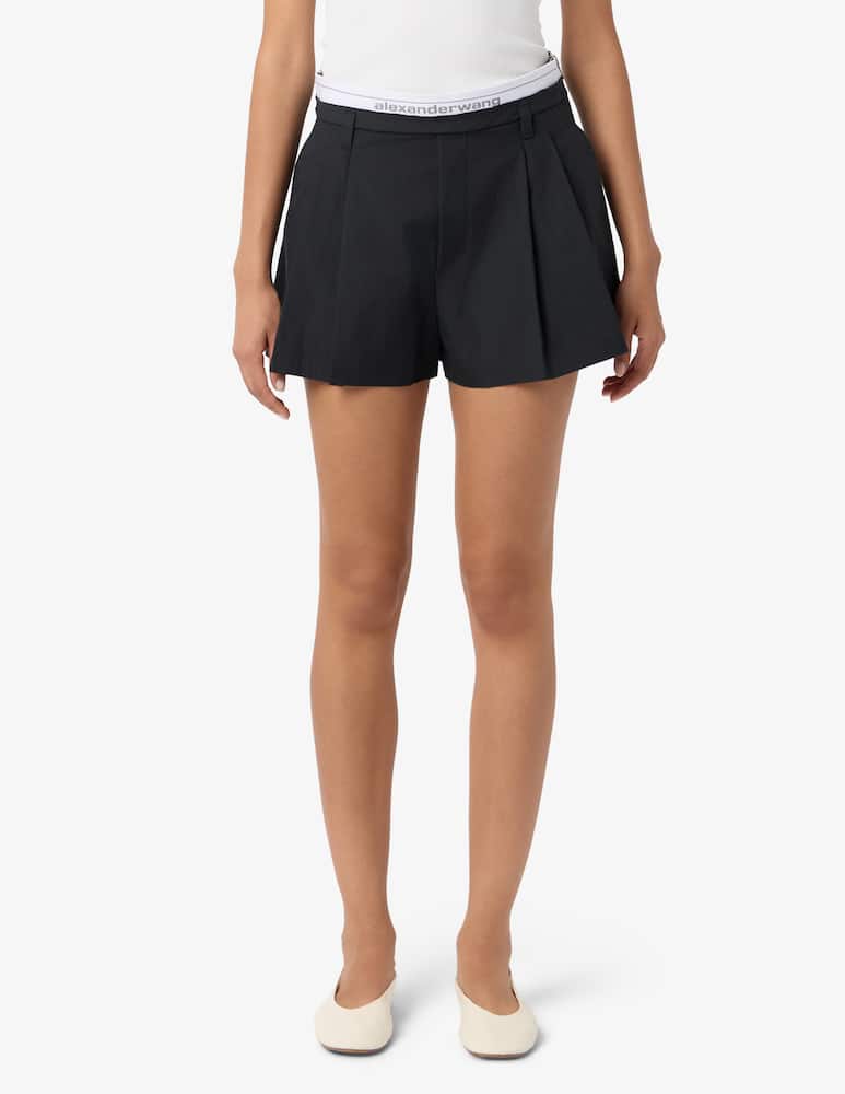 Alexander Wang Shorts a vita alta con logo - immagine 1 Alexander Wang Shorts a vita alta con logo - immagine 1