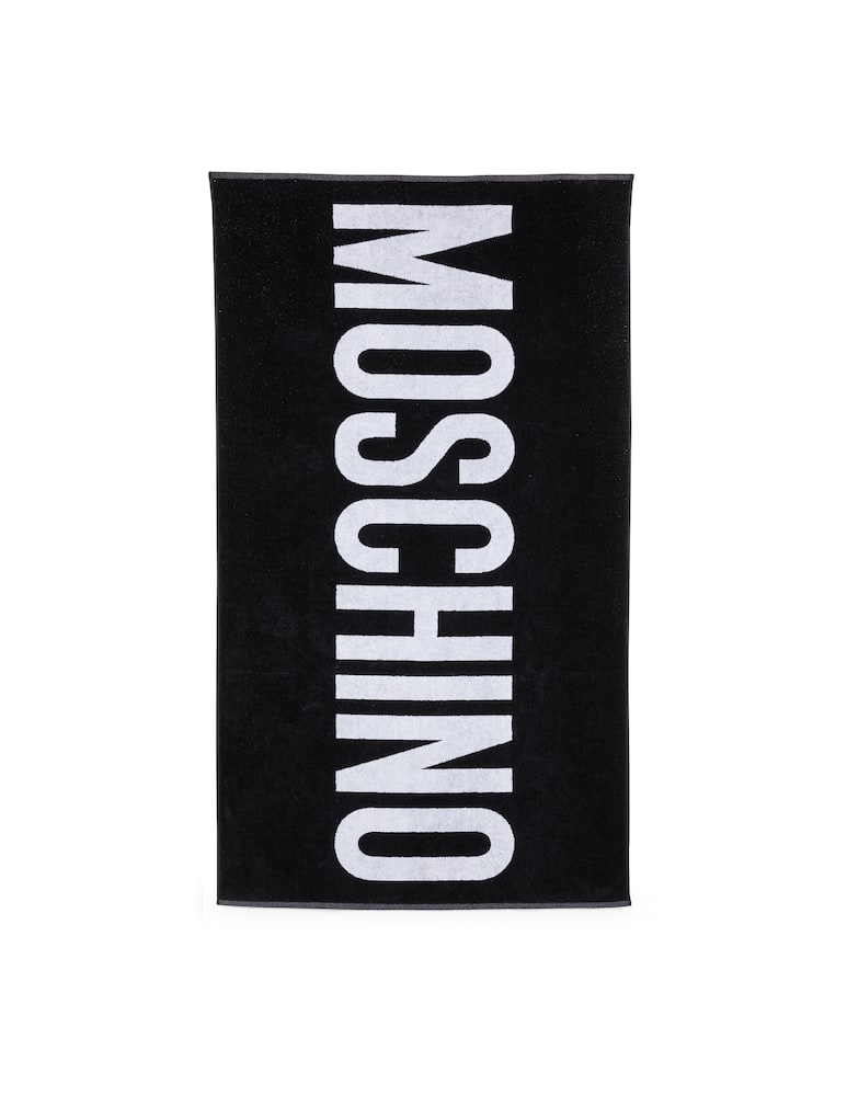 rinascente Moschino Telo mare con maxi logo