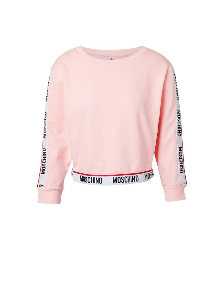 rinascente Moschino Felpa cropped in cotone