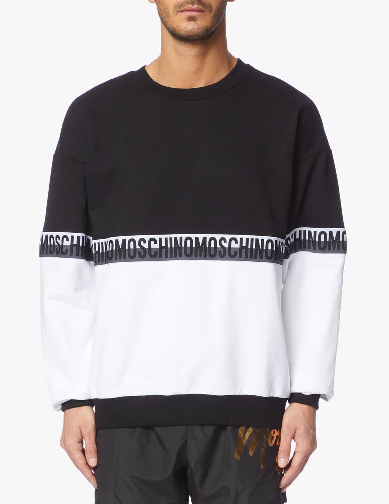 rinascente Moschino Bicolor block sweatshirt pajamas