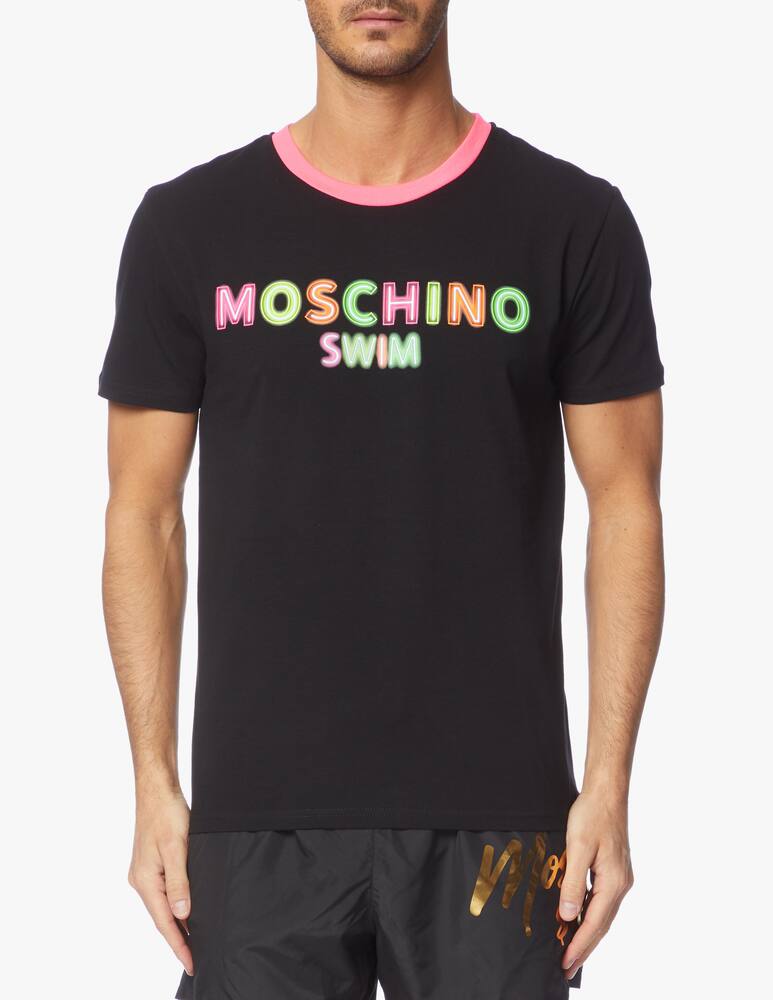 rinascente Moschino Jersey stretch fluon neon t-shirt