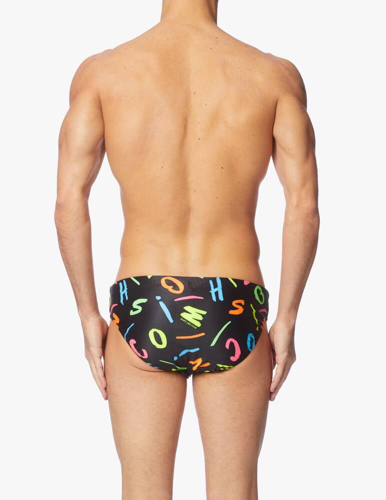 rinascente Moschino Fluo print medium swim brief