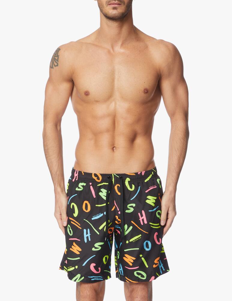 rinascente Moschino Fluo print medium swim shorts